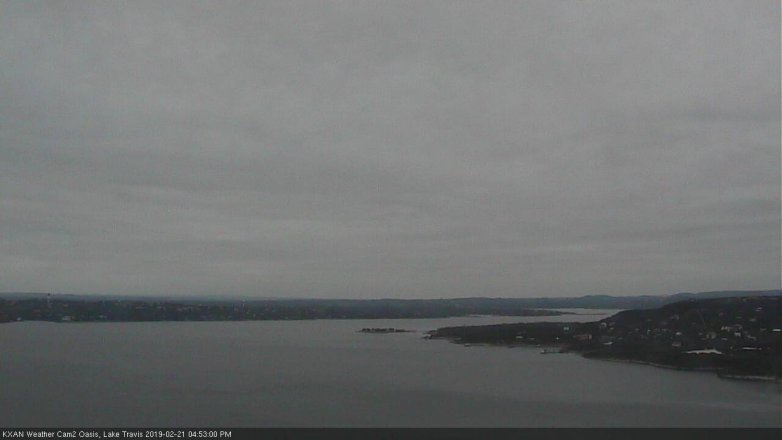 Lake Travis webcam, February 21, 2019 3:55 PM CT