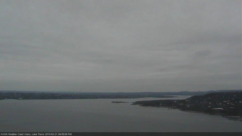 Lake Travis webcam, February 21, 2019 4:00 PM CT