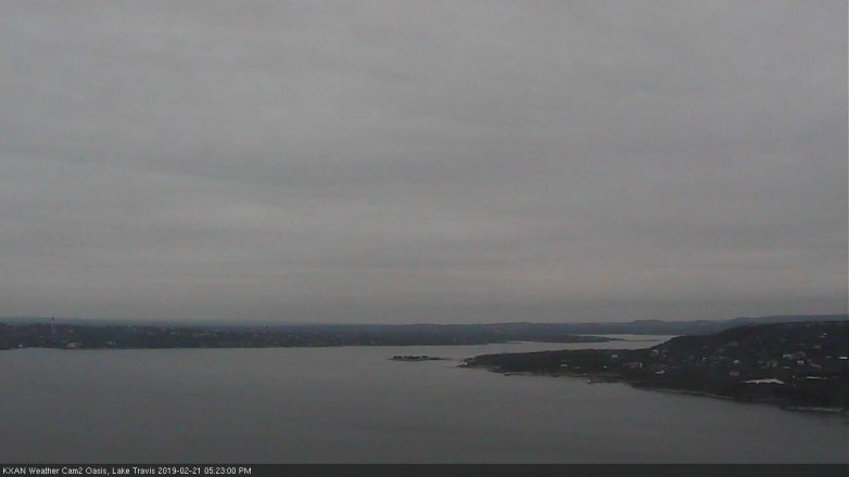 Lake Travis webcam, February 21, 2019 4:25 PM CT