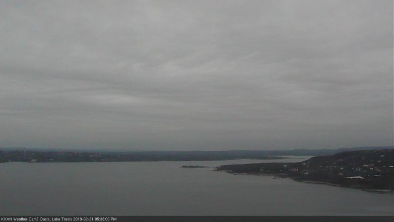 Lake Travis webcam, February 21, 2019 4:35 PM CT