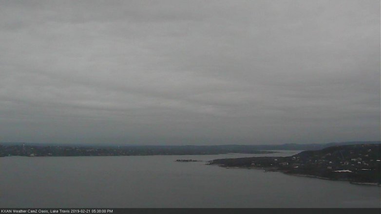 Lake Travis webcam, February 21, 2019 4:40 PM CT