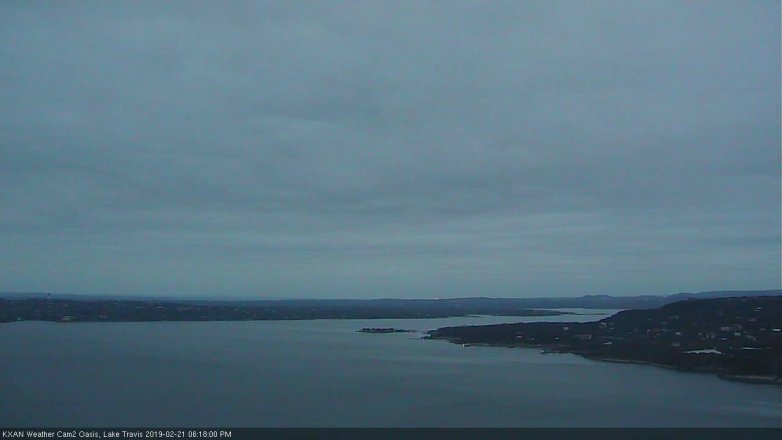 Lake Travis webcam, February 21, 2019 5:20 PM CT