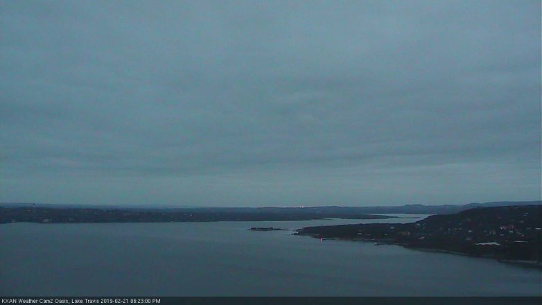 Lake Travis webcam, February 21, 2019 5:25 PM CT