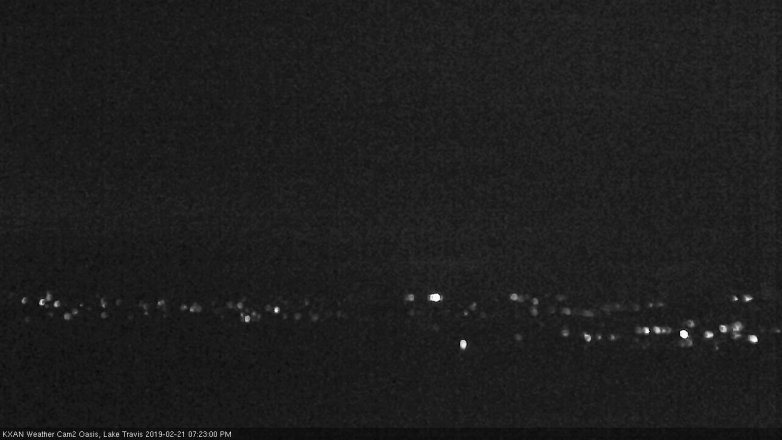 Lake Travis webcam, February 21, 2019 6:25 PM CT
