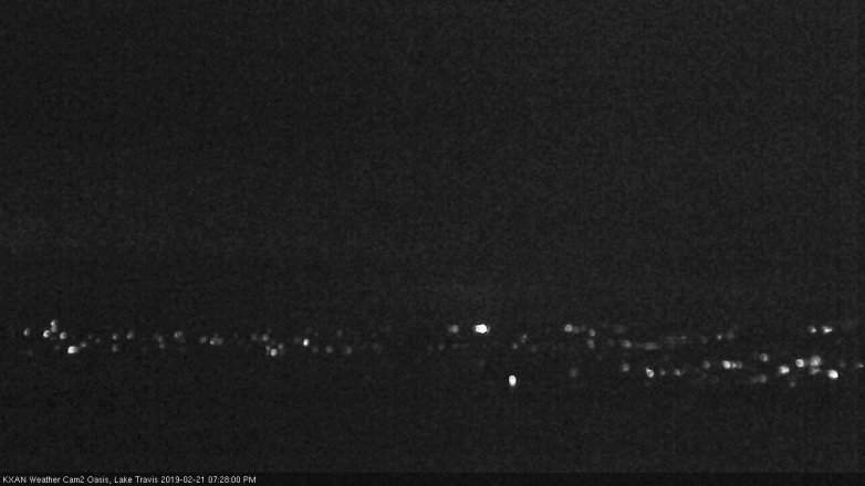 Lake Travis webcam, February 21, 2019 6:30 PM CT