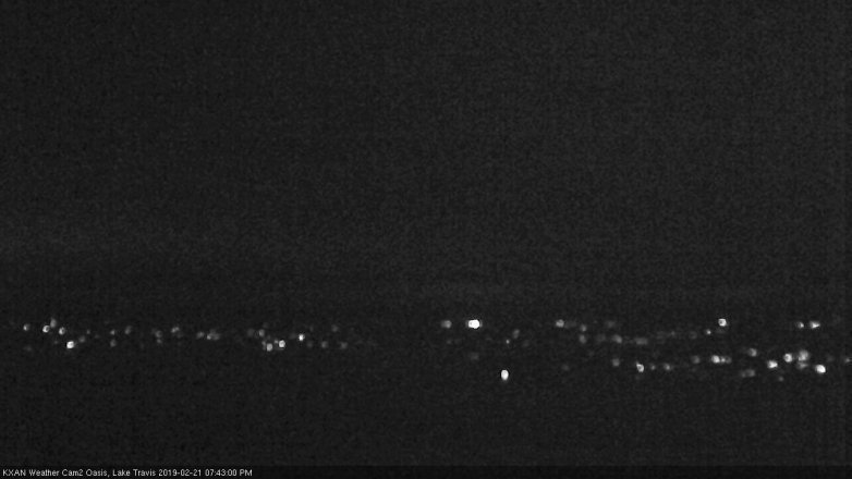 Lake Travis webcam, February 21, 2019 6:45 PM CT
