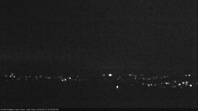 Lake Travis webcam, February 21, 2019 6:55 PM CT