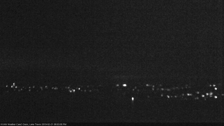 Lake Travis webcam, February 21, 2019 7:05 PM CT