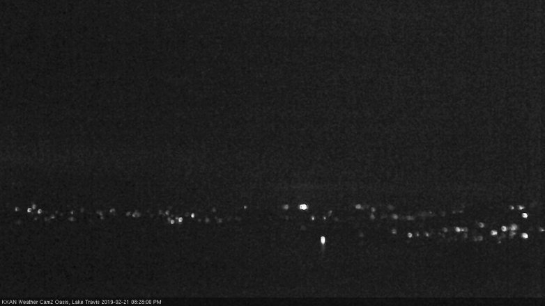 Lake Travis webcam, February 21, 2019 7:30 PM CT