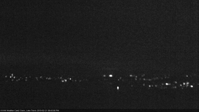 Lake Travis webcam, February 21, 2019 7:45 PM CT