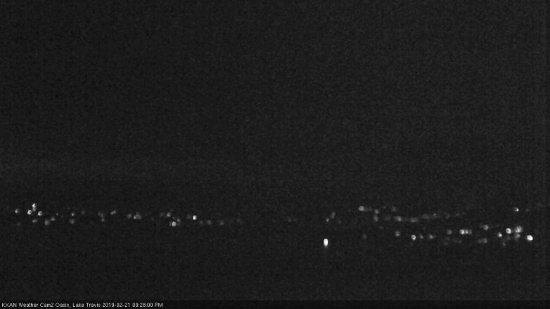 Lake Travis webcam, February 21, 2019 8:30 PM CT
