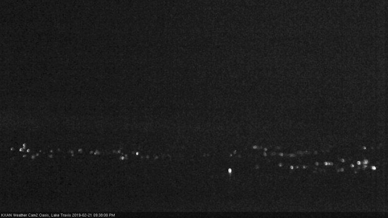 Lake Travis webcam, February 21, 2019 8:40 PM CT