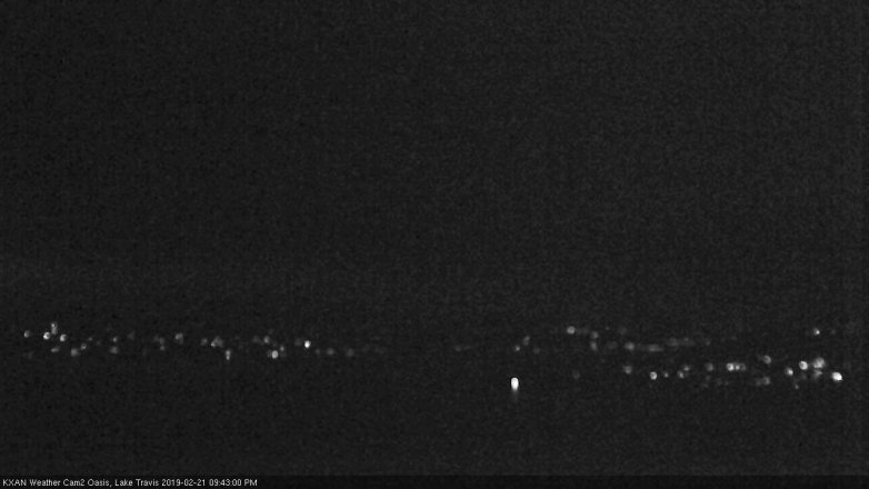 Lake Travis webcam, February 21, 2019 8:45 PM CT