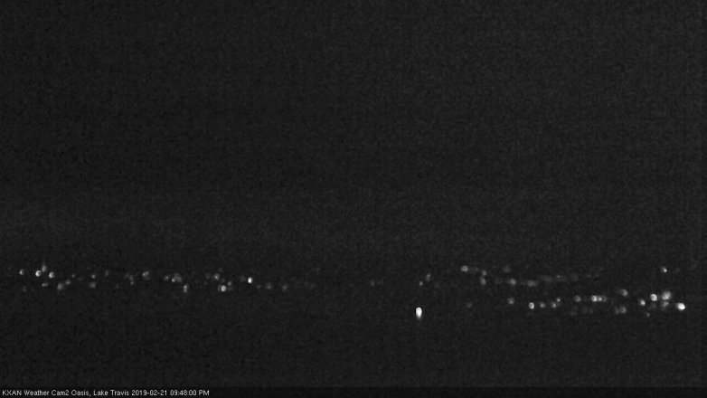 Lake Travis webcam, February 21, 2019 8:50 PM CT