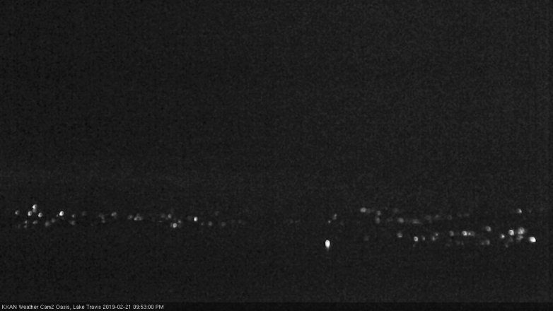 Lake Travis webcam, February 21, 2019 8:55 PM CT