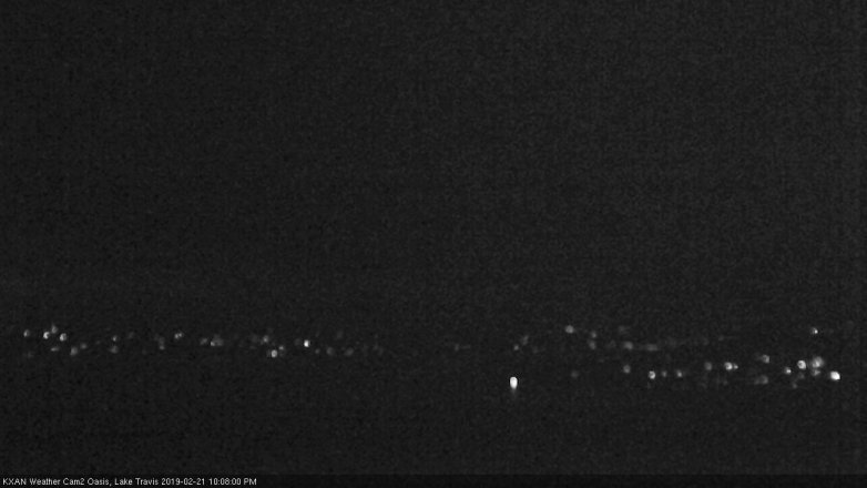 Lake Travis webcam, February 21, 2019 9:10 PM CT