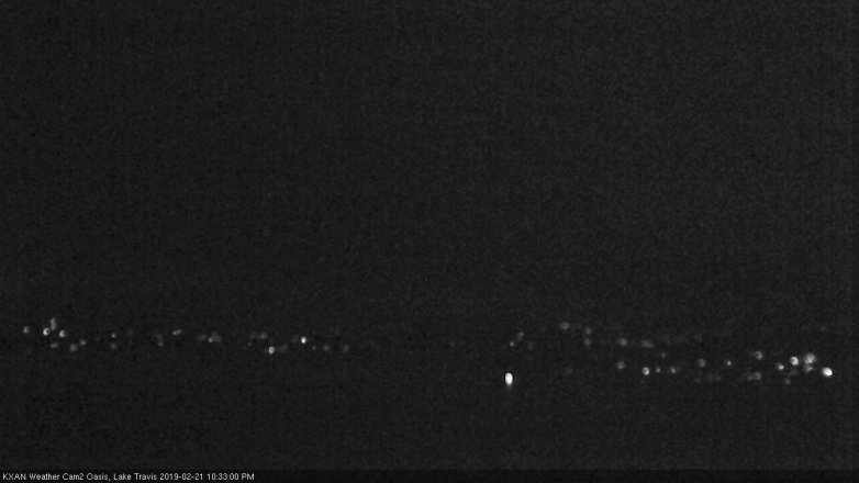 Lake Travis webcam, February 21, 2019 9:35 PM CT