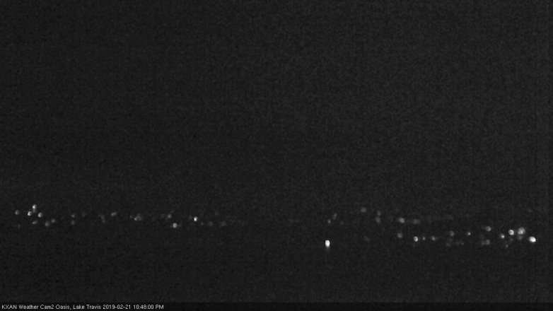 Lake Travis webcam, February 21, 2019 9:50 PM CT