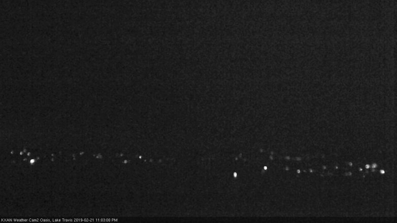 Lake Travis webcam, February 21, 2019 10:05 PM CT