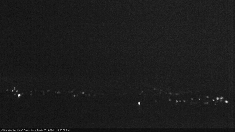 Lake Travis webcam, February 21, 2019 10:10 PM CT