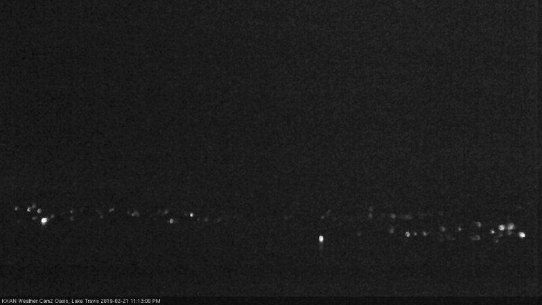 Lake Travis webcam, February 21, 2019 10:15 PM CT