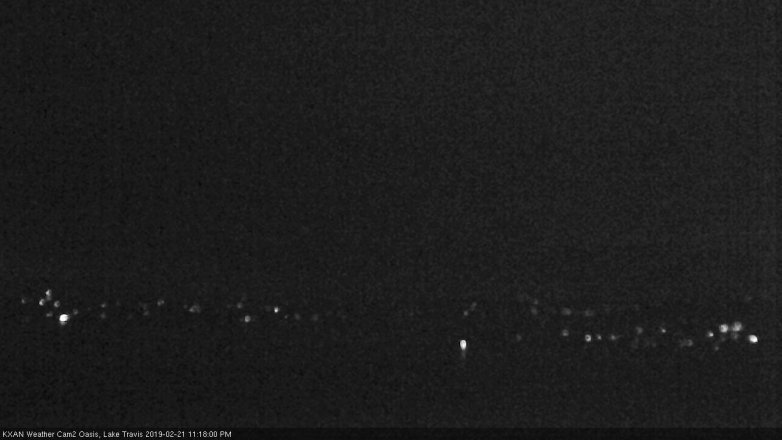 Lake Travis webcam, February 21, 2019 10:20 PM CT
