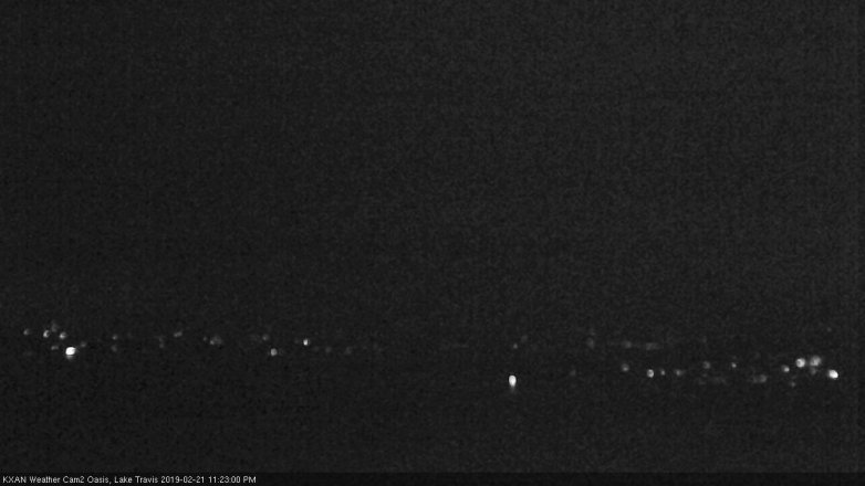 Lake Travis webcam, February 21, 2019 10:25 PM CT