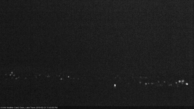 Lake Travis webcam, February 21, 2019 10:45 PM CT