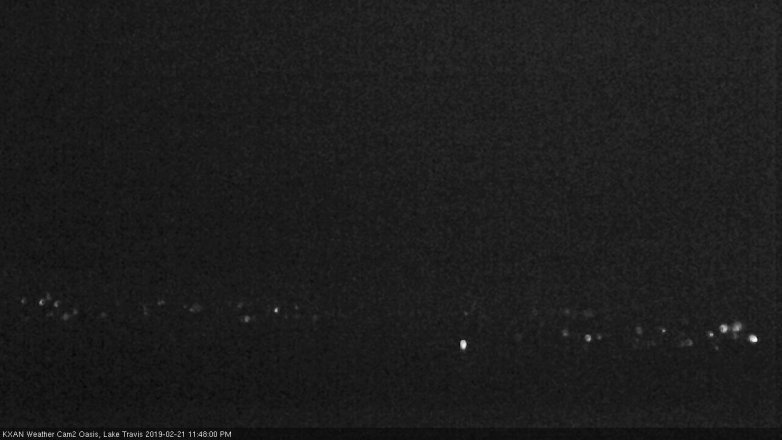 Lake Travis webcam, February 21, 2019 10:50 PM CT