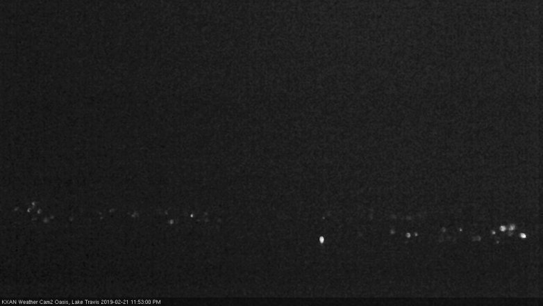 Lake Travis webcam, February 21, 2019 10:55 PM CT