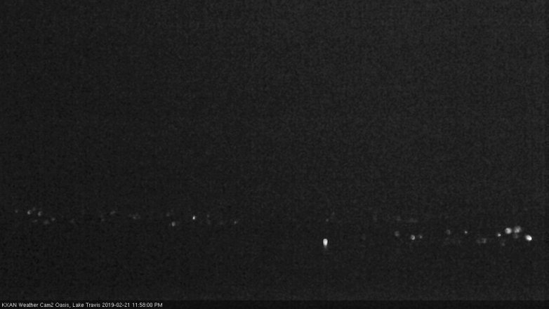Lake Travis webcam, February 21, 2019 11:00 PM CT