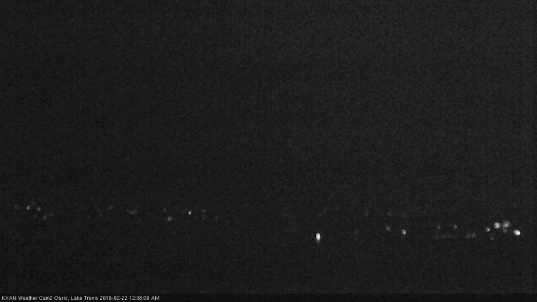 Lake Travis webcam, February 21, 2019 11:10 PM CT