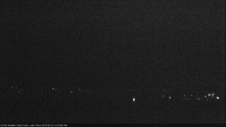 Lake Travis webcam, February 21, 2019 11:25 PM CT