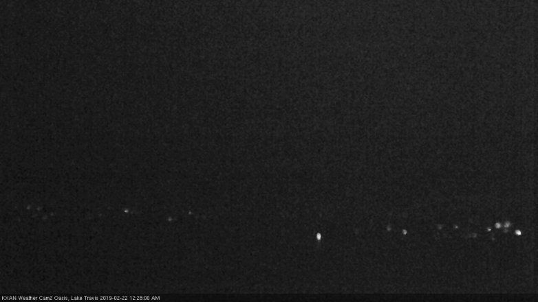 Lake Travis webcam, February 21, 2019 11:30 PM CT