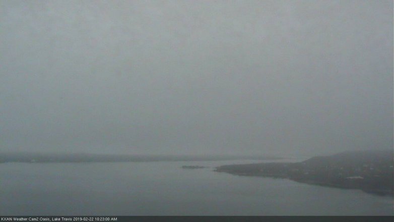 Lake Travis webcam, February 22, 2019 9:25 AM CT