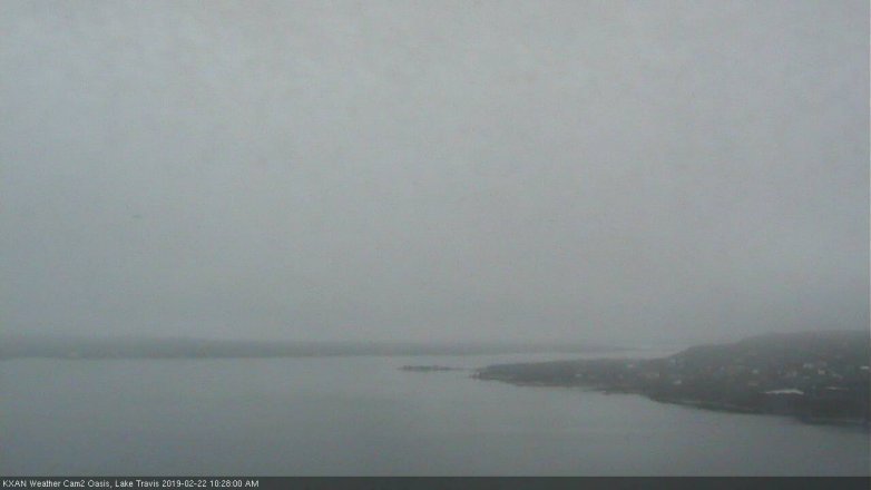 Lake Travis webcam, February 22, 2019 9:30 AM CT