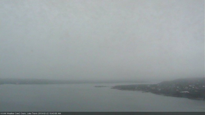 Lake Travis webcam, February 22, 2019 9:45 AM CT