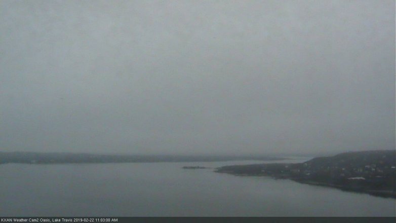 Lake Travis webcam, February 22, 2019 10:05 AM CT