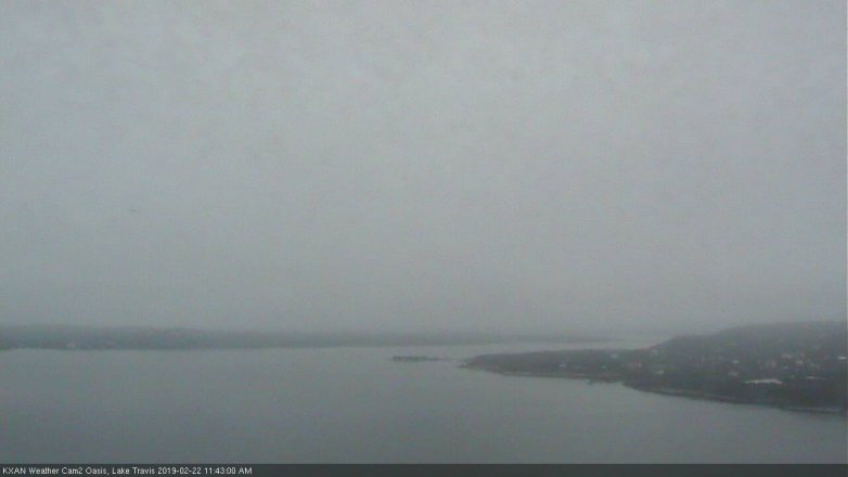 Lake Travis webcam, February 22, 2019 10:45 AM CT