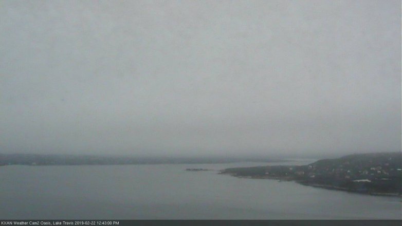 Lake Travis webcam, February 22, 2019 11:45 AM CT
