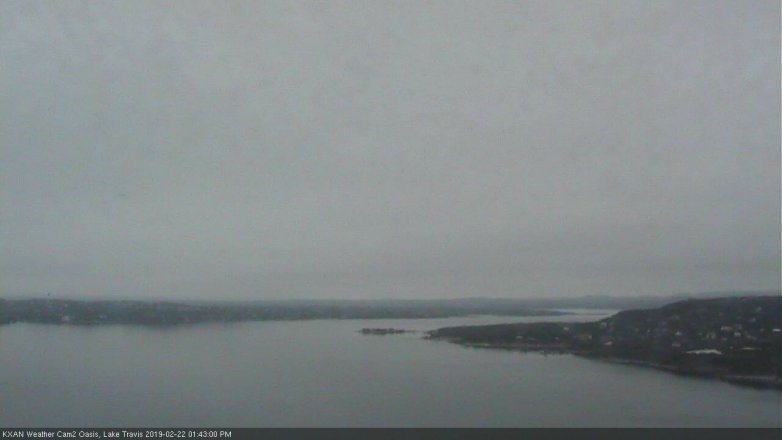 Lake Travis webcam, February 22, 2019 12:45 PM CT