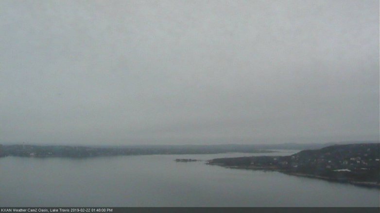 Lake Travis webcam, February 22, 2019 12:50 PM CT