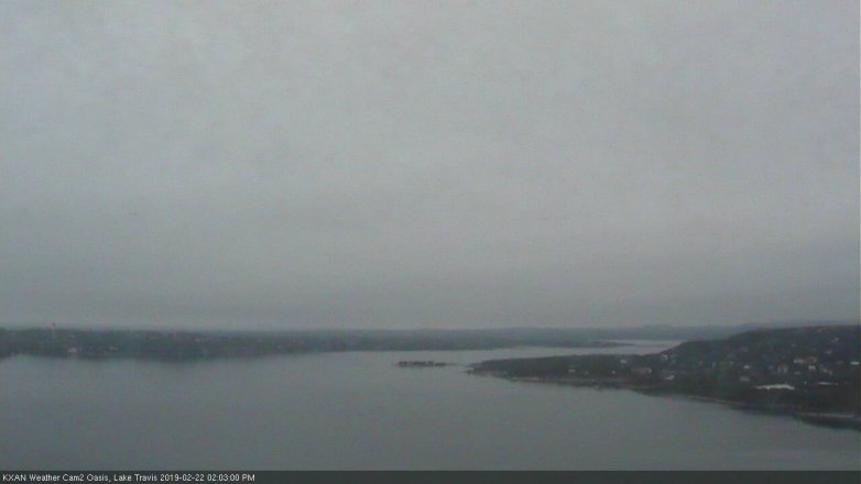 Lake Travis webcam, February 22, 2019 1:05 PM CT