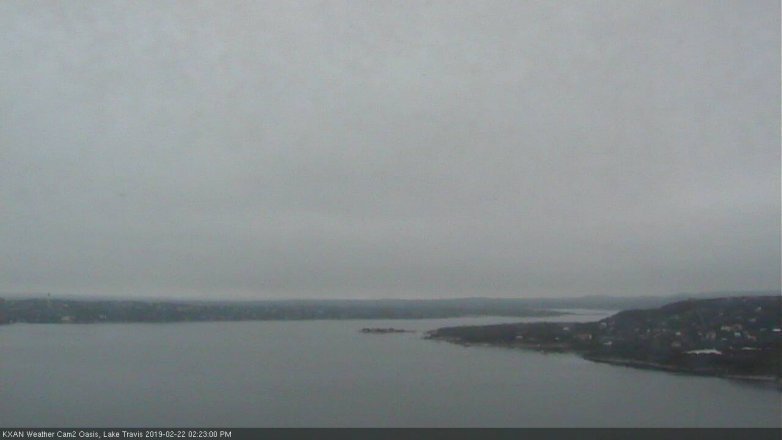 Lake Travis webcam, February 22, 2019 1:25 PM CT