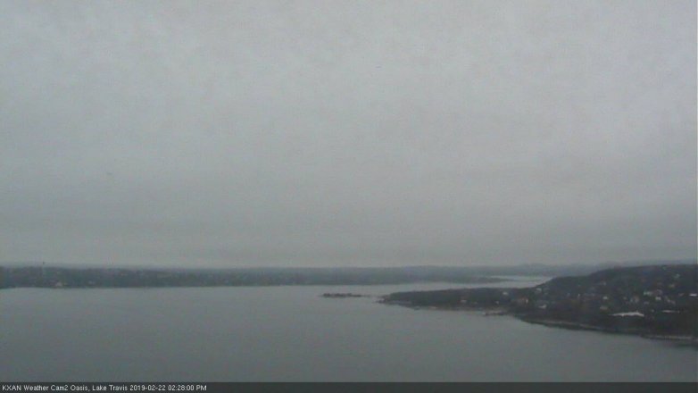 Lake Travis webcam, February 22, 2019 1:30 PM CT