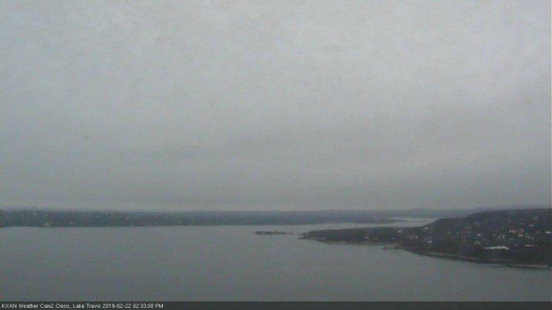 Lake Travis webcam, February 22, 2019 1:35 PM CT