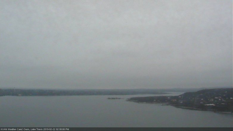 Lake Travis webcam, February 22, 2019 1:40 PM CT