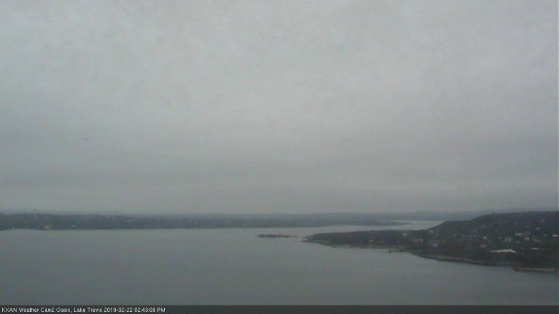 Lake Travis webcam, February 22, 2019 1:45 PM CT