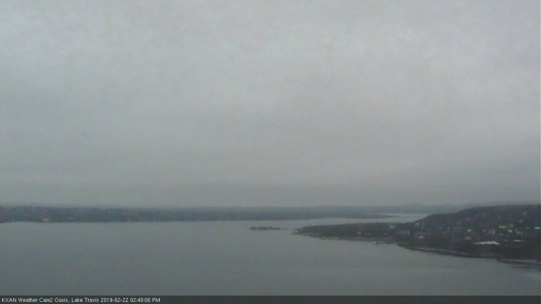 Lake Travis webcam, February 22, 2019 1:50 PM CT