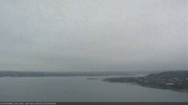 Lake Travis webcam, February 22, 2019 1:55 PM CT